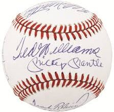 ted williams autograph